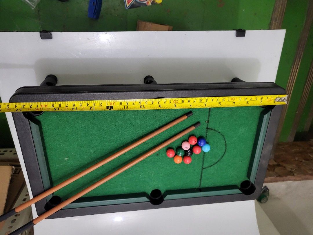 Billiard table for kids (Category: Billiards and Bowling) located in Manila. Submitted by bebekikest39865 (Listing ID 1329671396, Image 2). Description: 150 only please see photo posted no triangle part for the ball..