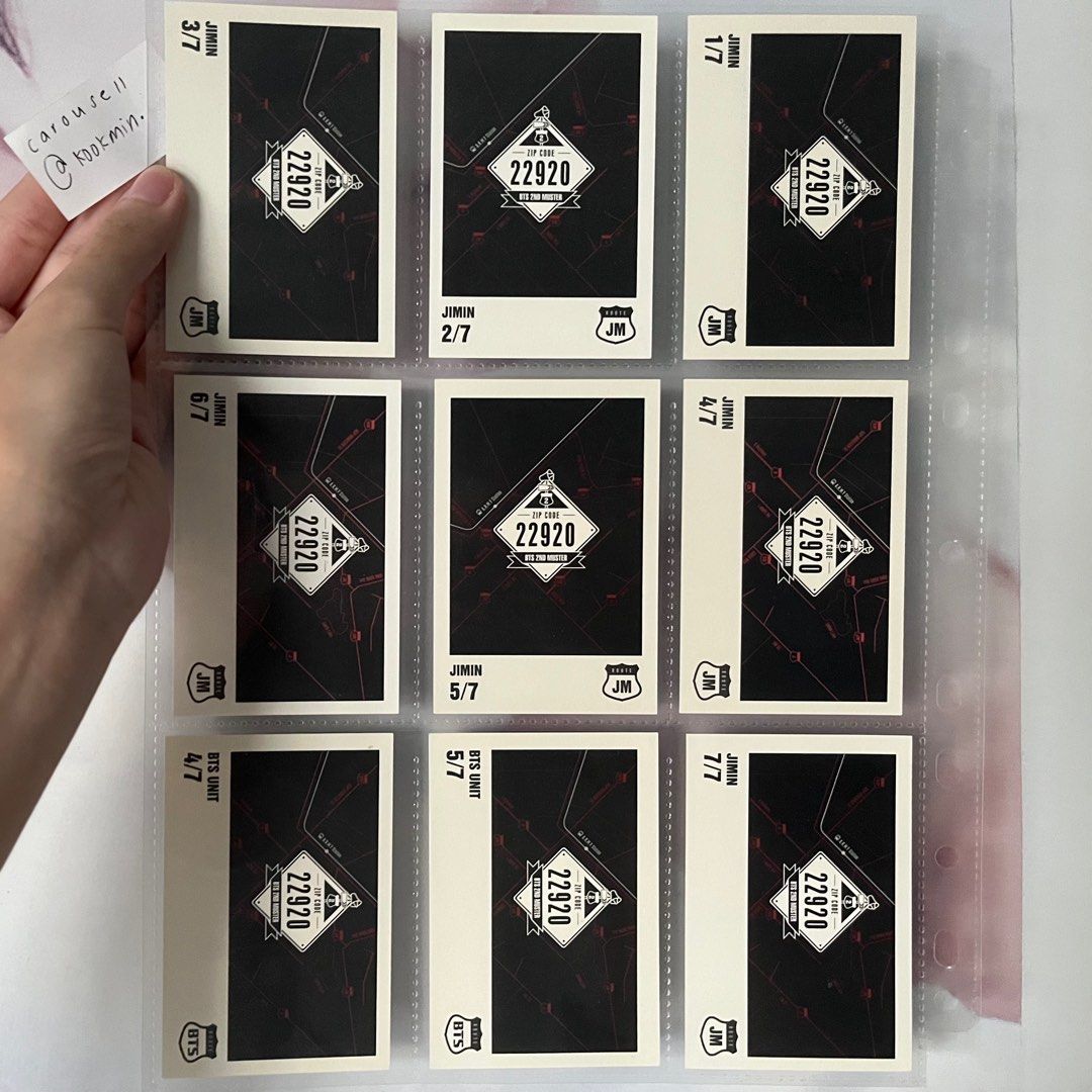 BTS 2nd muster zipcode 22920 official mini photocards