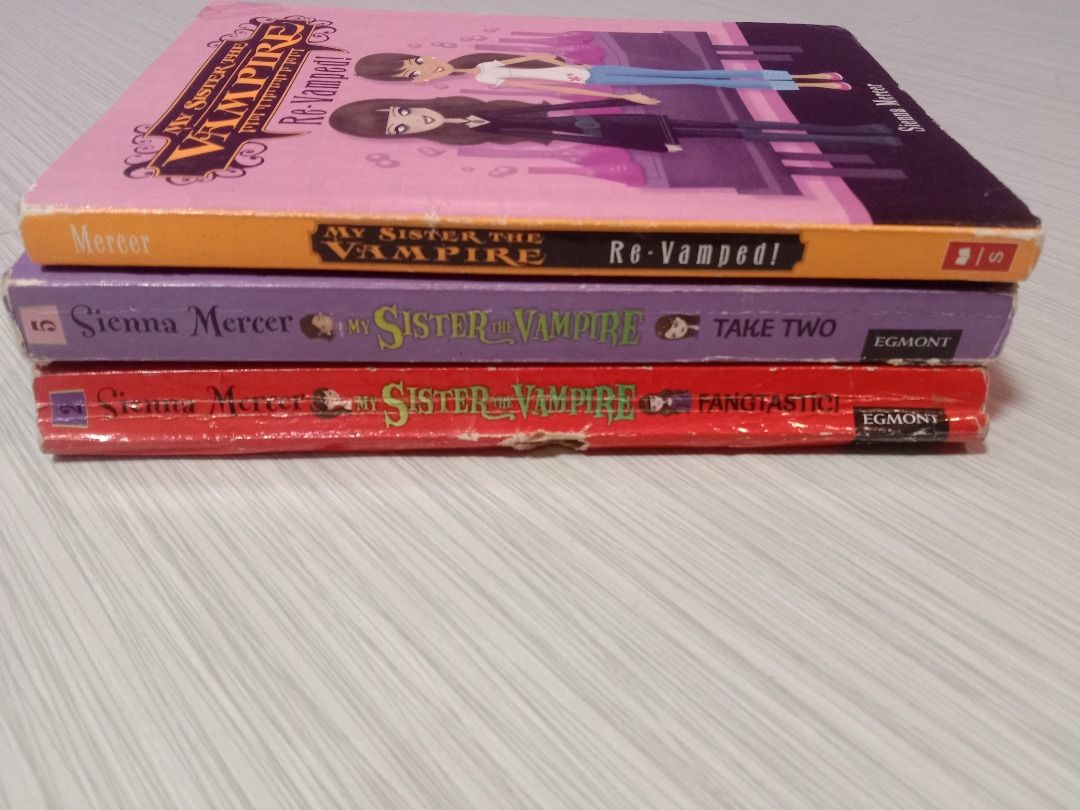 [BUNDLE] Books: My Sister is a Vampire (Category: Storybooks) located in Cavite. Submitted by rm_sells_ (Listing ID 1329762202, Image 1). Description: ✨PLEASE READ✨ ✧ Get for only P50! (❗FINAL PRICE❗) ✧ Expect Tanning, Foxing, and Minor Damages since these are secondhand. ✧ Please Manage Your Expectations REMINDERS: Pt. 1 📝PM for more pictures/info (for sure buyers) 📝Open to inquiries but will not entertain questions about information already s