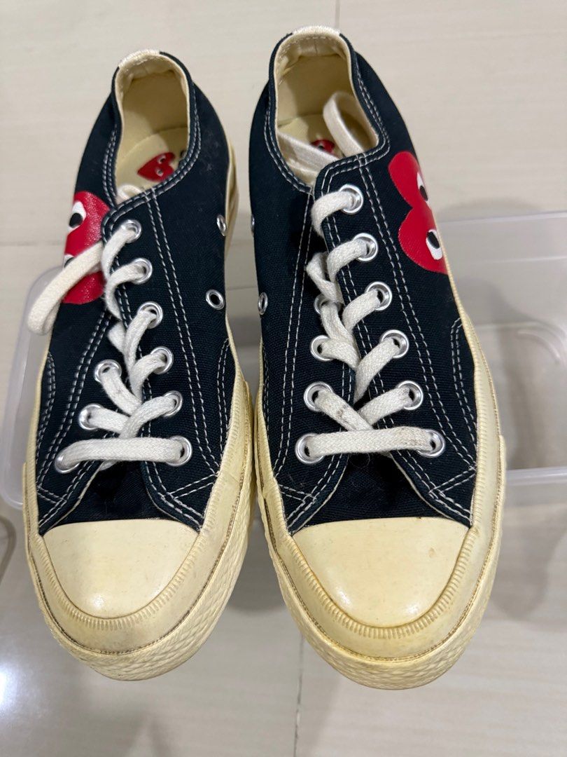 CDG BLACK SNEAKERS COMME