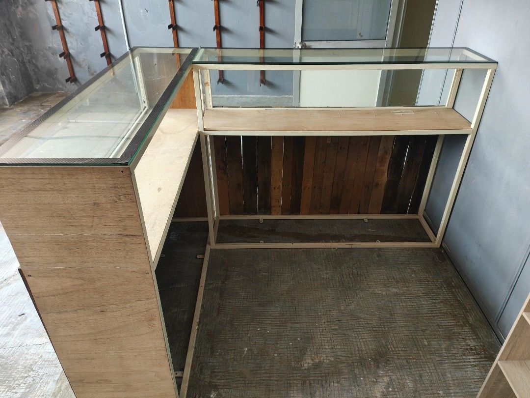 Meja Rack Dept Store Custom showcase / bar / reception / display rack / rak / table / meja ...