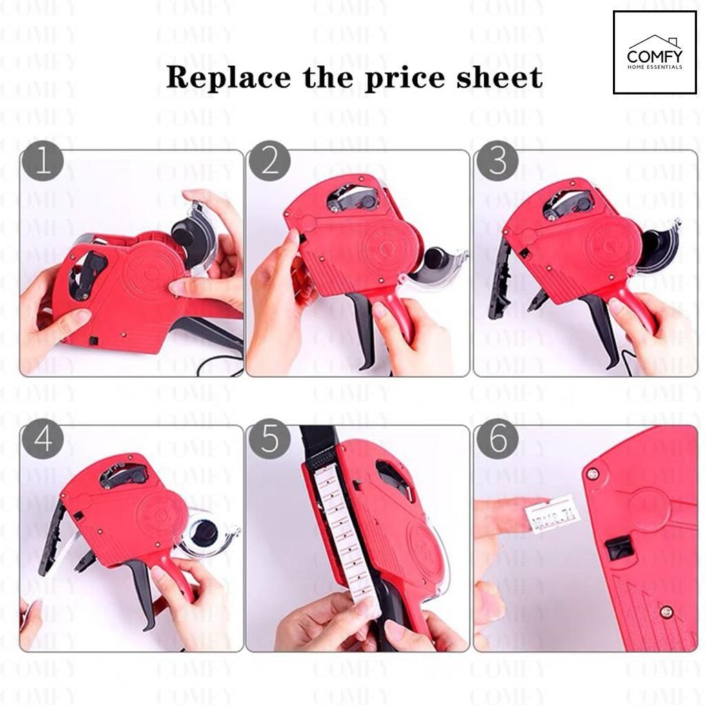 Durable Price Tag Gun Price Labeller MX-5500 8 Digit Price Tagger ...