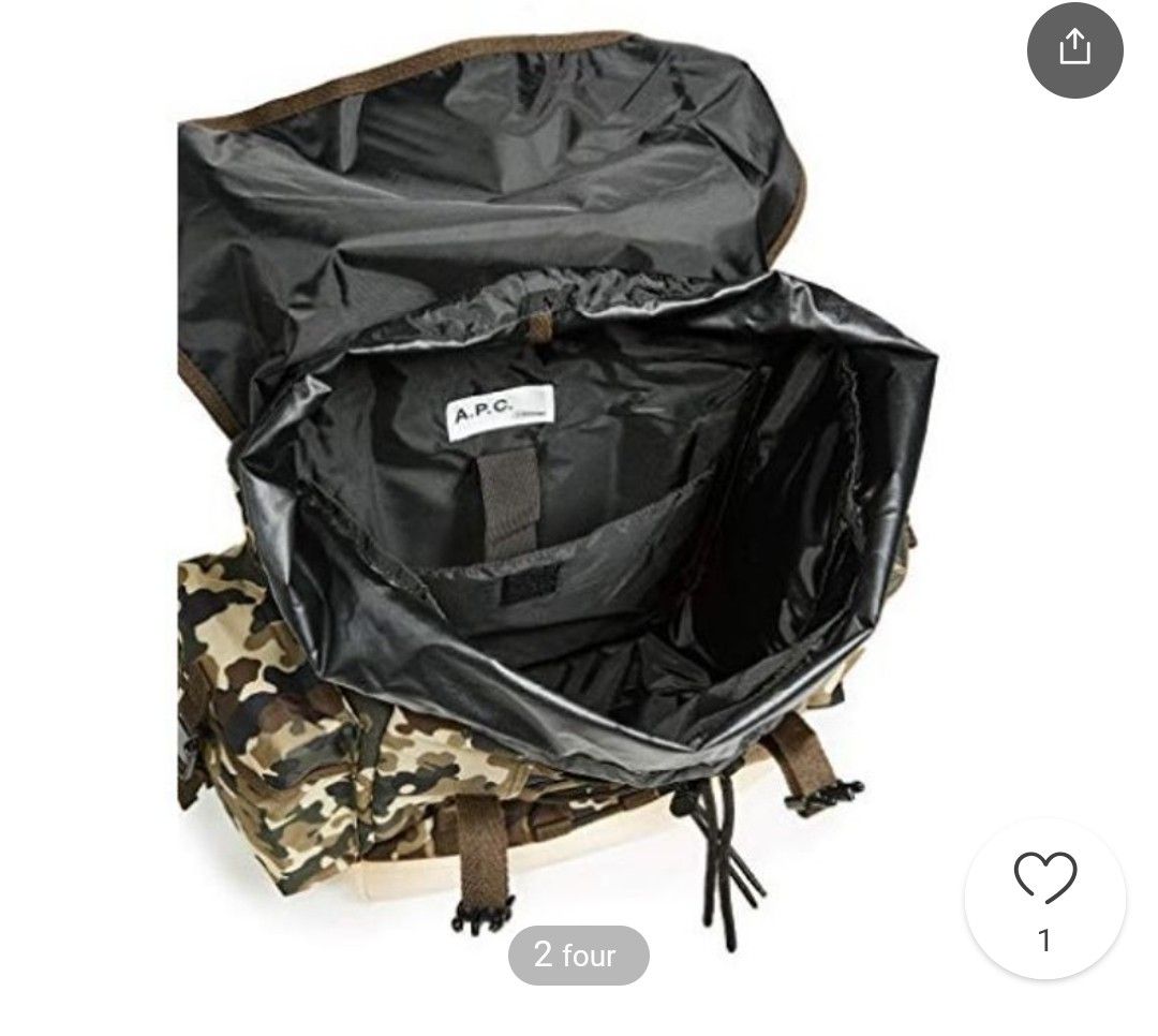 Eastpack x camo backpack 30l, Barang Mewah, Tas Dompet di