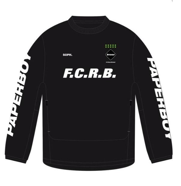 ウェア FCRB paperboy TRAINING PISTE BLACK XL FCRB x paperboy TRAINING PISTE XL