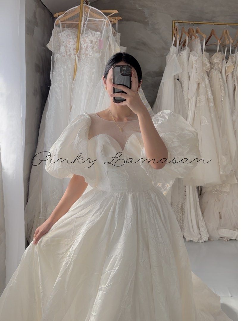 Filipiniana inspired Puff sleeve wedding gown Women s Fashion Dresses Sets Evening dresses gowns on Carousell