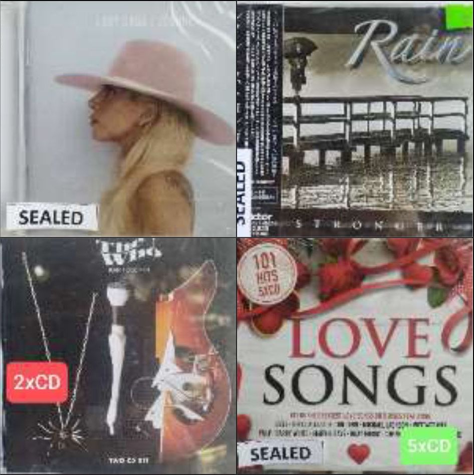 Foreign CD X (Assorted) (Category: CDs & DVDs) located in Imus. Submitted by big3collectibles (Listing ID 1329738427, Image 3). Description: P250 – P650 EX to Mint (sealed) Media Condition We Provide google photos link of some available CDs. See detail below for Pressing / Pricing: 1. U2 - The Unforgettable Fire USA P400 2. Meat Loaf - Bat Out Of Hell EUR P400 3. Wham - Fantastic USA P400 (sealed) 4. Flo Rida - Only One Flo Part I USA P400 5. Lis