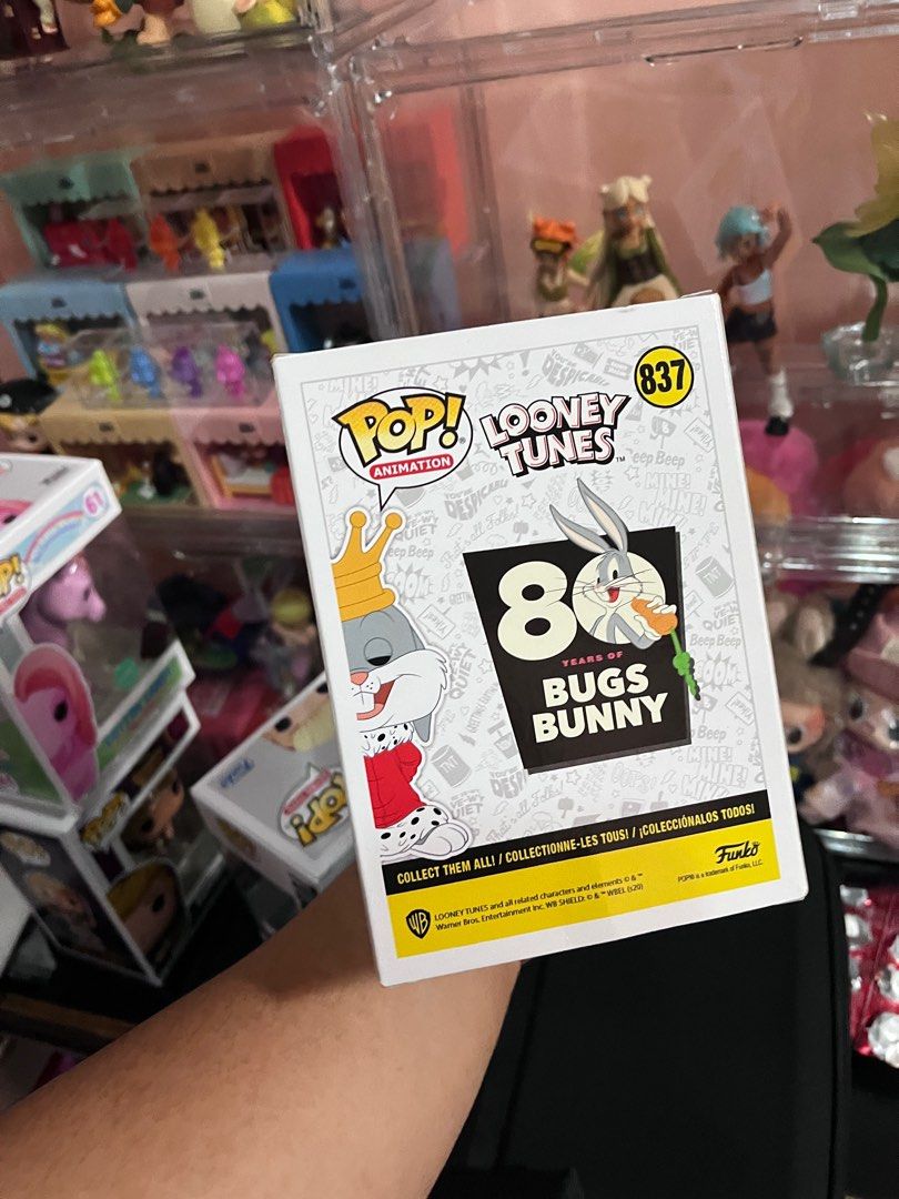 Funko Pop - Bugs Bunny "King" Looney Tunes (Category: Designer & Blind Box Toys) located in General Mariano Alvarez. Submitted by orangeowala (Listing ID 1329747089, Image 2). Description: Bought from Filbar's ₱900 📍GMA, Cavite / Baesa, Caloocan.