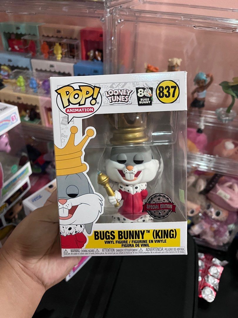 Funko Pop - Bugs Bunny "King" Looney Tunes (Category: Designer & Blind Box Toys) located in General Mariano Alvarez. Submitted by orangeowala (Listing ID 1329747089, Image 1). Description: Bought from Filbar's ₱900 📍GMA, Cavite / Baesa, Caloocan.