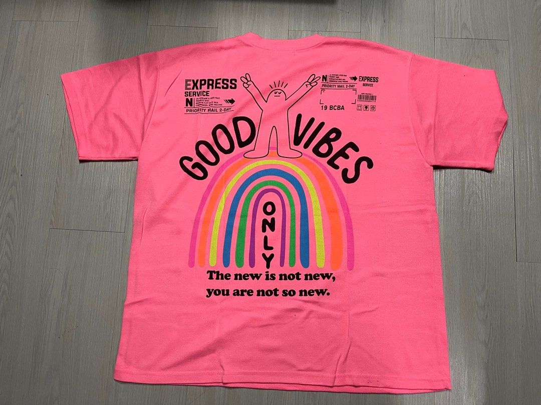 Good Vibes Oversized T Shirt (Category: Tshirts & Polo Shirts ) located in Quezon City. Submitted by decluttering.rightnow (Listing ID 1329730407, Image 3). Description: PLEASE READ EVERYTHING FIRST Good vibes oversized T Shirt Width: 24” Length: 27.5” PHP 150 Discount on bulk purchase please check my other listings 😊 Location: Scout Area Quezon City (Timog Tomas Morato) Shipping c/o buyer via lalamove within Metro Manila and J&T for other areas
