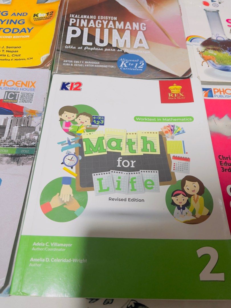 Grade 2 Private School Books (2 sets available) (Category: Textbooks) located in Baguio. Submitted by claudnibela (Listing ID 1329775786, Image 3). Description: - Grade 2 - Set 1: Celebrating God's Love: The Eucharist Learning and Intensifying English Today Pinagyamang Pluma Science A Field of Wonder Math for Life Bagong Lakbay ng Lahing Pilipino - Grade 2 - Set 2: Celebrating God's Love: The Eucharist Learning and Intensifying English Today Pina
