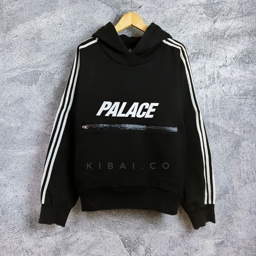 Hoodie Adidas X Palace Fesyen Pria Pakaian Baju Luaran di Carousell
