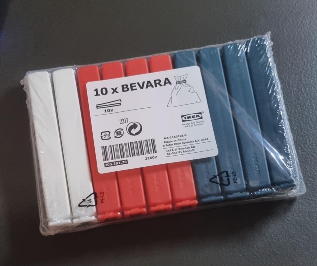 IKEA, BEVARA Sealing Clip, Food Storage Clip, Assorted Colours 30 Pieces I5674662 - View #3