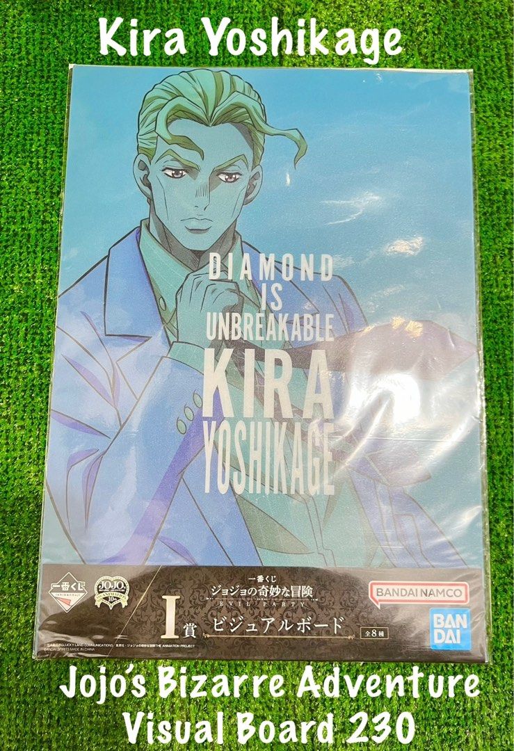 Jojo’s Bizarre Adventure Visual Board Kira Yoshikage (Category: Art & Prints) located in Binan City. Submitted by mayjhe (Listing ID 1329783670, Image 1). Description: ✨ For Sale ✨ 🎄 Jojo’s Bizarre Adventure Kira Yoshikage 🎄 Visual Board 🌸 Other details posted ☘️ Size is 16.5 x 12 inch 🔖 Price is ₱ 230.00 🔔 MOP : Gcash 🛵 Courier J&T and Lalamove 🇵🇭 Location Biñan Laguna 📋 Shipping every Thursday.