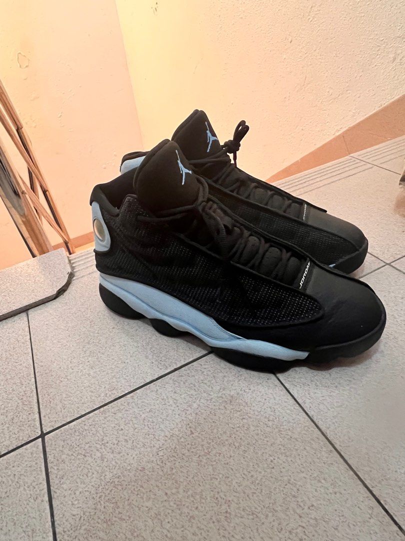 Jordan 13 Retro black University Blue Carousell