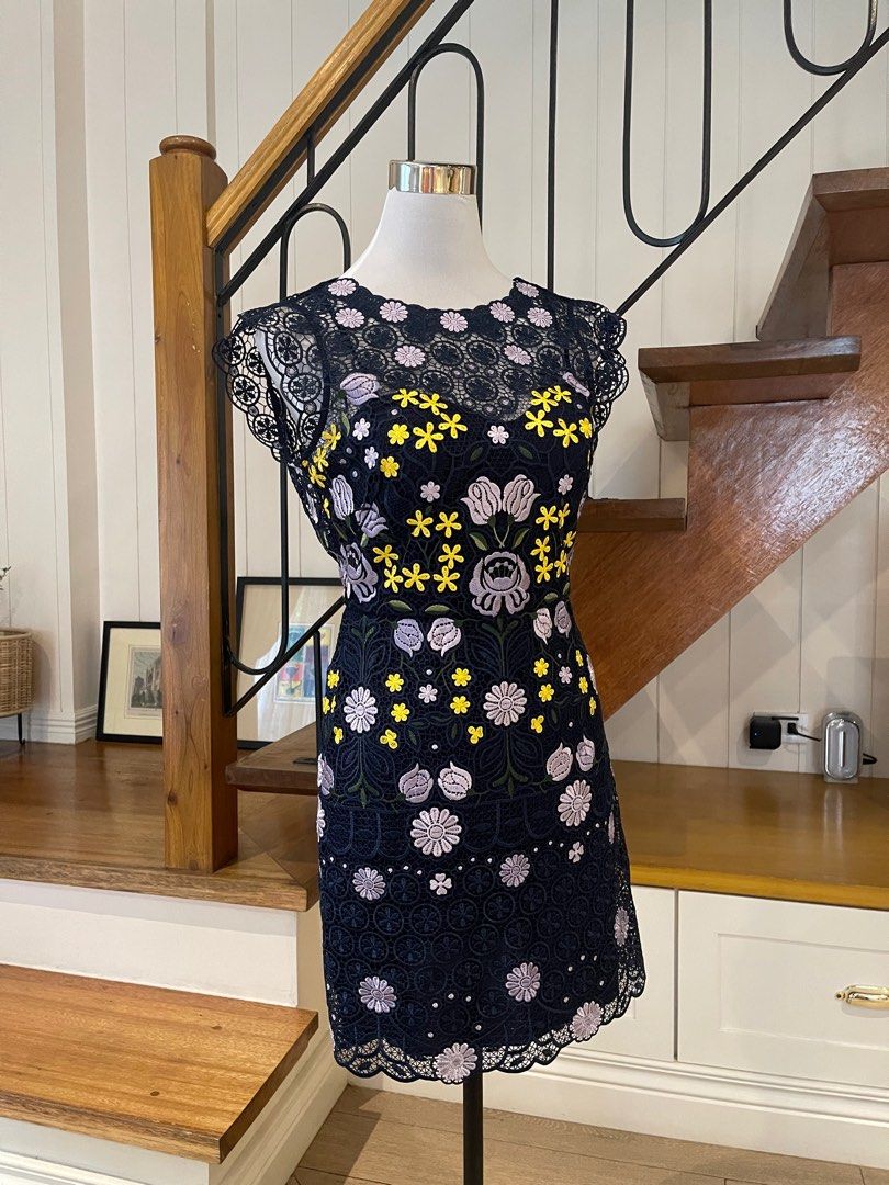 Karen Millen Mesh Floral Dress