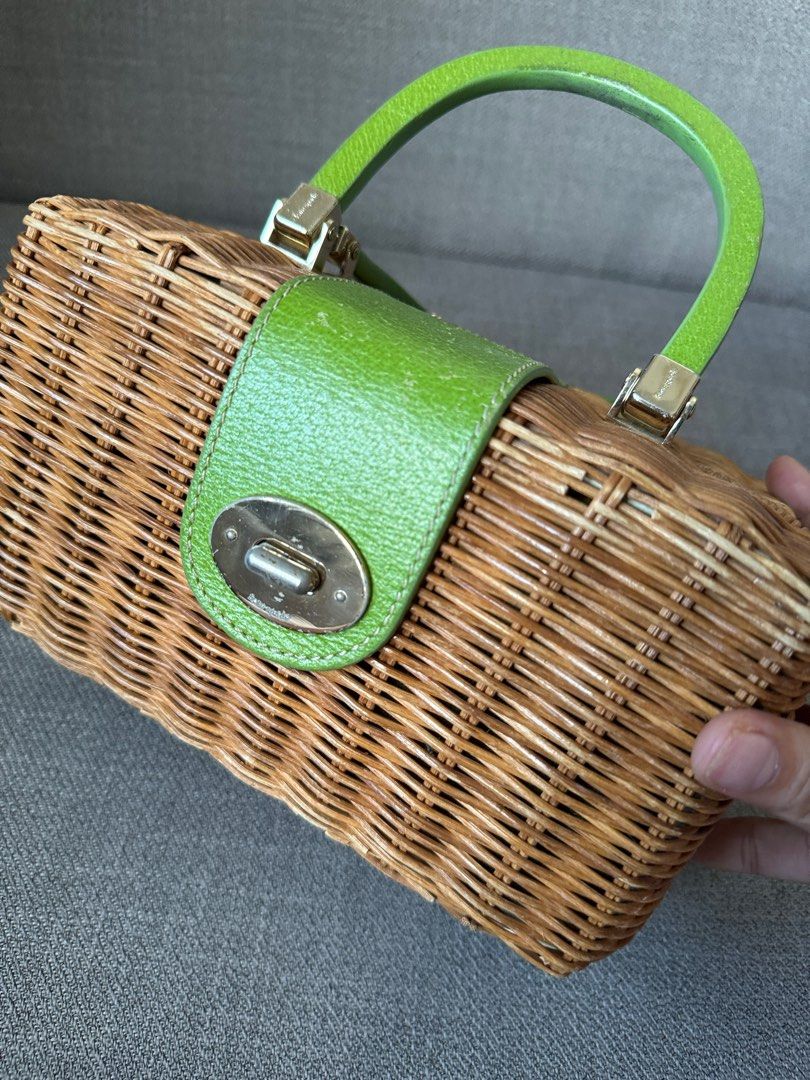 Kate Spade Woven Bag (Category: Luxury Bags & Wallets) located in Quezon City. Submitted by charmenella (Listing ID 1329729355, Image 2). Description: Bought in Japan last Dec2023 Please check picture for condition Bought this for an event only Can send pic for reference Style is perfect for Filipiniana outfit.