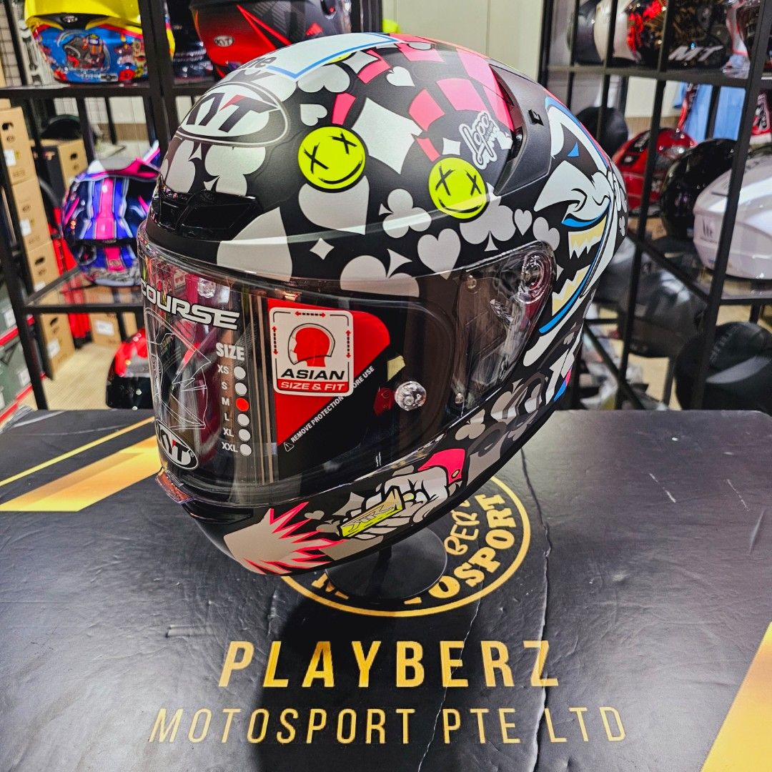 KYT TT-COURSE RICCARDO ROSSI HELMET (Category: Motorcycle Apparel) located in Singapore. Submitted by playberzmotosport (Listing ID 1329727826, Image 2). Description: 🌟LATEST ARRIVAL..🔥🔥!! 🌟KYT TT-COURSE RICCARDO ROSSI HELMET. RETAIL PRICE @$215 🌟NOW PROMO @$195..!! (*TRADE IN YOUR OLD HELMET TO GET ADDITIONAL DISCOUNTS..!!) 🌟PSB APPROVED CERTIFIED 🌟SUPER LIGHTWEIGHT FULL FACE HELMET 🌟SUPER COMFORT 🌟REMOVABLE AND WASHABLE INNER PADDING..