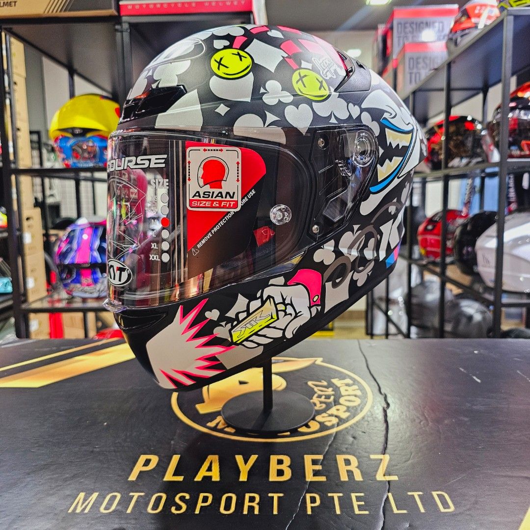 KYT TT-COURSE RICCARDO ROSSI HELMET (Category: Motorcycle Apparel) located in Singapore. Submitted by playberzmotosport (Listing ID 1329727826, Image 3). Description: 🌟LATEST ARRIVAL..🔥🔥!! 🌟KYT TT-COURSE RICCARDO ROSSI HELMET. RETAIL PRICE @$215 🌟NOW PROMO @$195..!! (*TRADE IN YOUR OLD HELMET TO GET ADDITIONAL DISCOUNTS..!!) 🌟PSB APPROVED CERTIFIED 🌟SUPER LIGHTWEIGHT FULL FACE HELMET 🌟SUPER COMFORT 🌟REMOVABLE AND WASHABLE INNER PADDING..