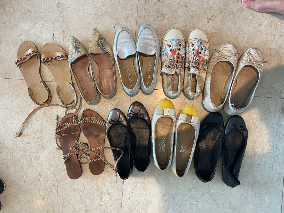 Ladies shoes bundle 9 pairs size 39 40 Women s Fashion Footwear Flats on Carousell