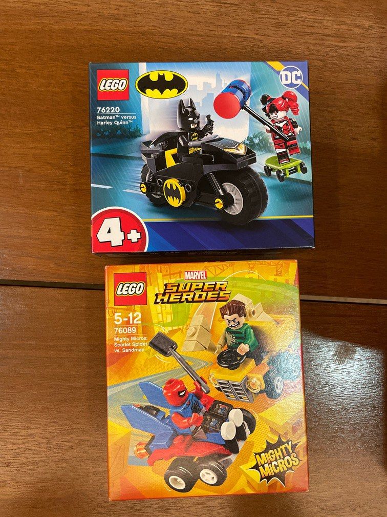 Lego DC Batman 76220 and Marvel 76089 Spidey and Sandman pls read price list Hobbies Toys Toys Games on Carousell