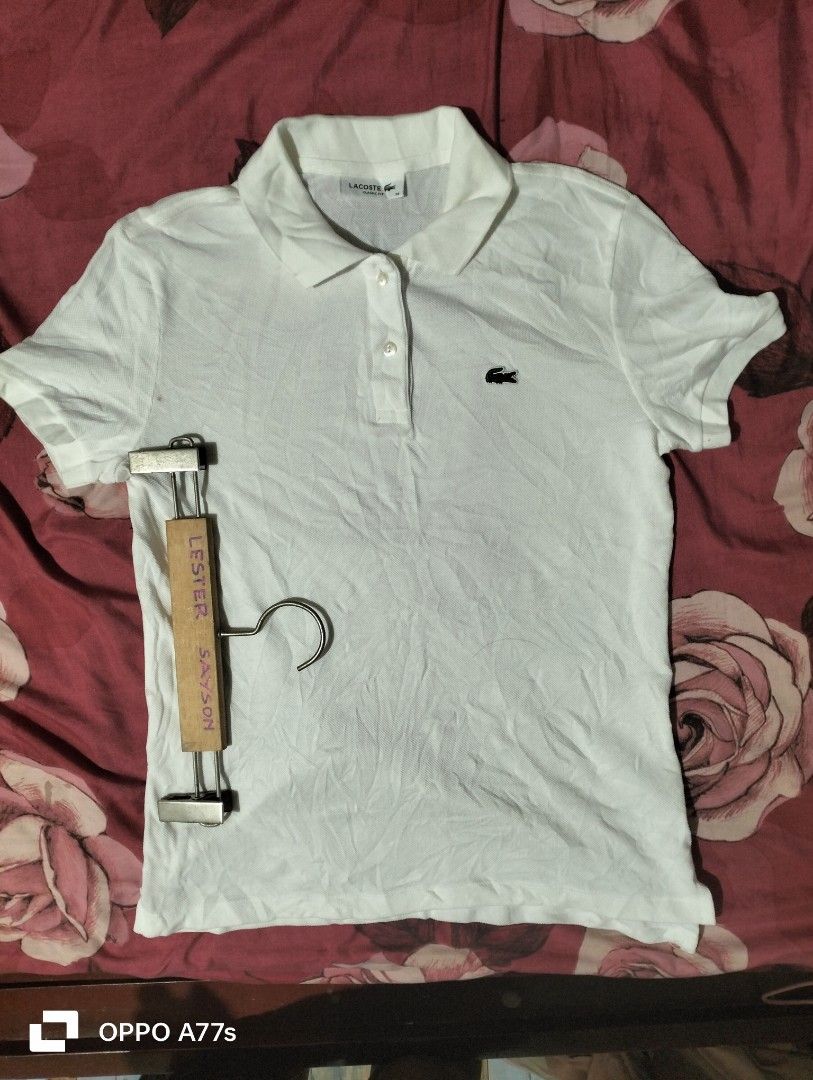 Locoste polo for women (Category: Others Tops) located in Talibon. Submitted by saysonlest75795 (Listing ID 1329783353, Image 2). Description: Lacoste women good as new condition size 36 dimes 18/23-24 no issue ❌❌❌ need wash.