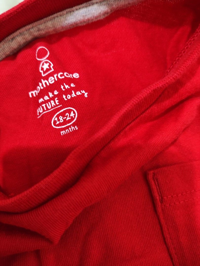 Mothercare - Red Long Sleeves (Category: Babies & Kids Fashion) located in Manila. Submitted by allthingsloved28 (Listing ID 1329678432, Image 2). Description: Mothercare Red Long Sleeves Size: 18 to 24 months used once.