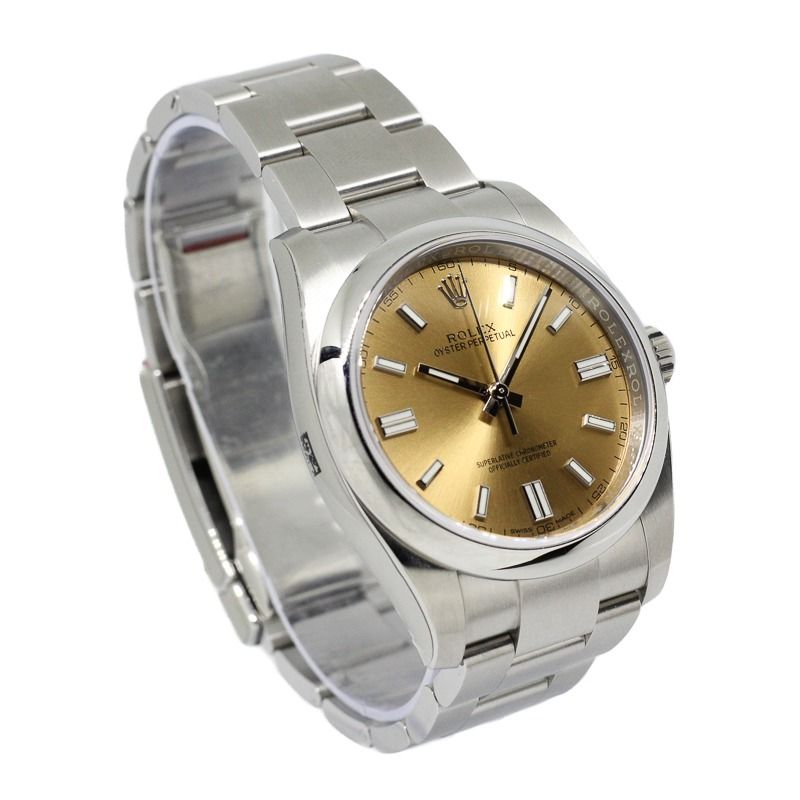 New old stock Rolex 116000 OP36 White Grape (Factory Stickers Intact) (Category: Watches) located in Singapore. Submitted by thewatchvault (Listing ID 1329743583, Image 2). Description: Condition: New old stock Brand: Rolex Reference: 116000 Model: Oyster Perpetual 36 Material: Steel Dial: White Grape Series: AN Box/Papers: Yes Warranty Date: 09/2018 Remarks: Factory stickers intact Price: $8,980.