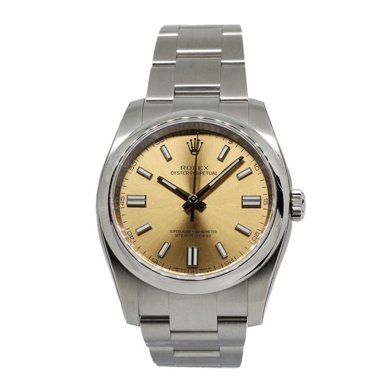 New old stock Rolex 116000 OP36 White Grape (Factory Stickers Intact) (Category: Watches) located in Singapore. Submitted by thewatchvault (Listing ID 1329743583, Image 1). Description: Condition: New old stock Brand: Rolex Reference: 116000 Model: Oyster Perpetual 36 Material: Steel Dial: White Grape Series: AN Box/Papers: Yes Warranty Date: 09/2018 Remarks: Factory stickers intact Price: $8,980.