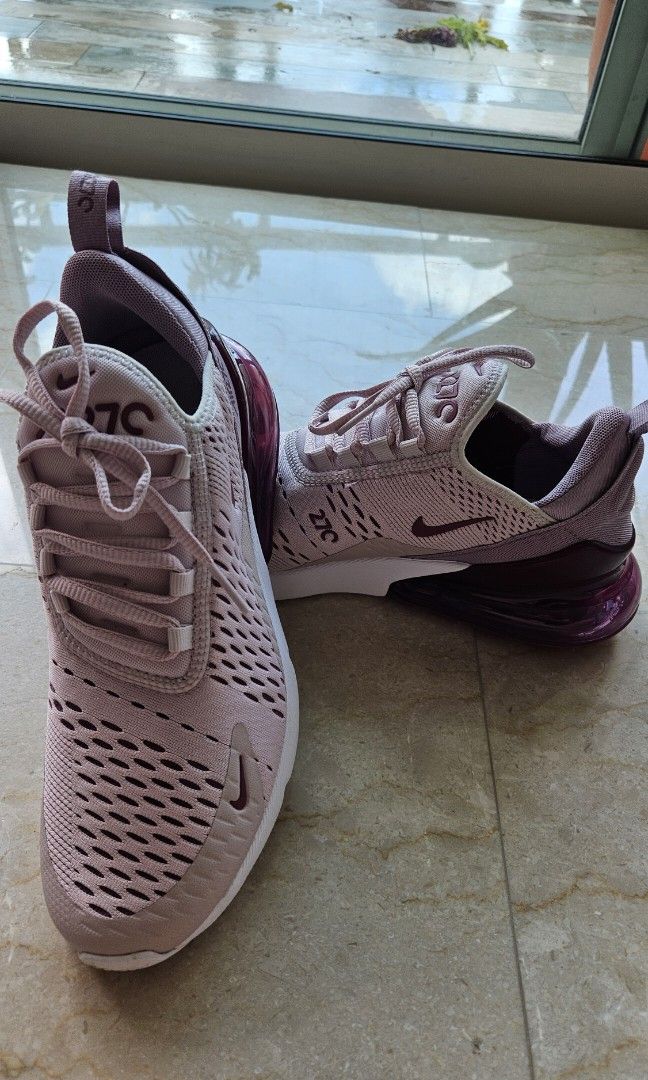 Nike Women s Air Max 270 Barely Rose Vintage Wine AH6789 601 Men s Fashion Footwear Sneakers on Carousell