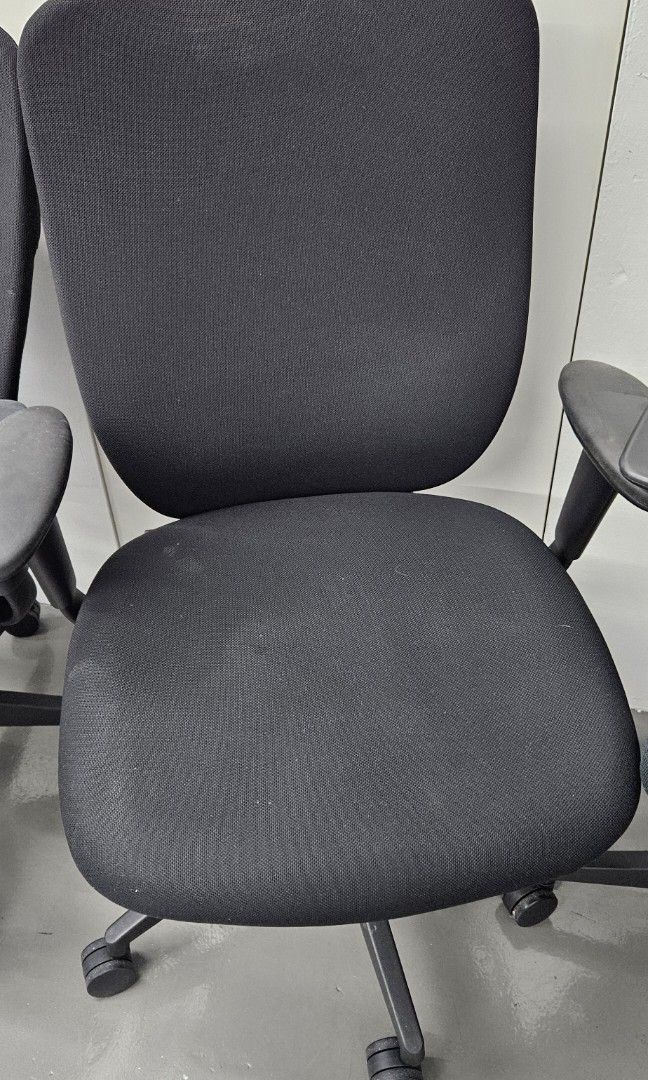office chair and 2 pvc leather chairs Furniture Home Living Furniture Chairs on Carousell