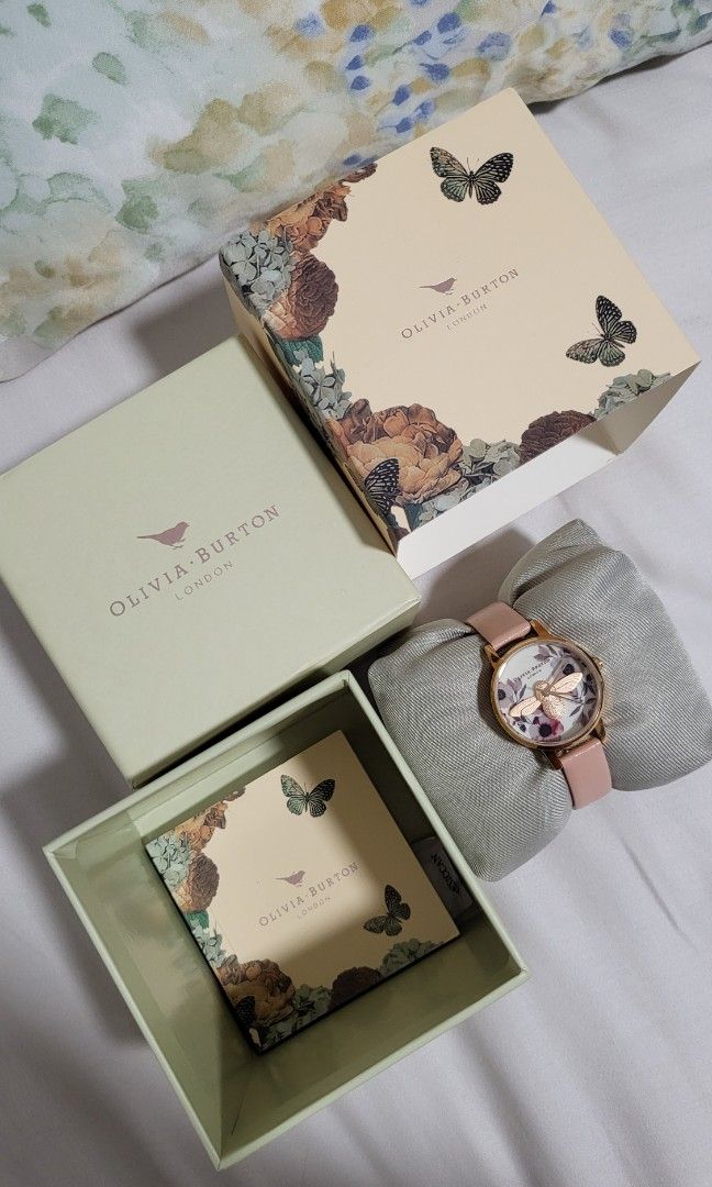 Olivia Burton Botanical Bee 3D Leather Strap