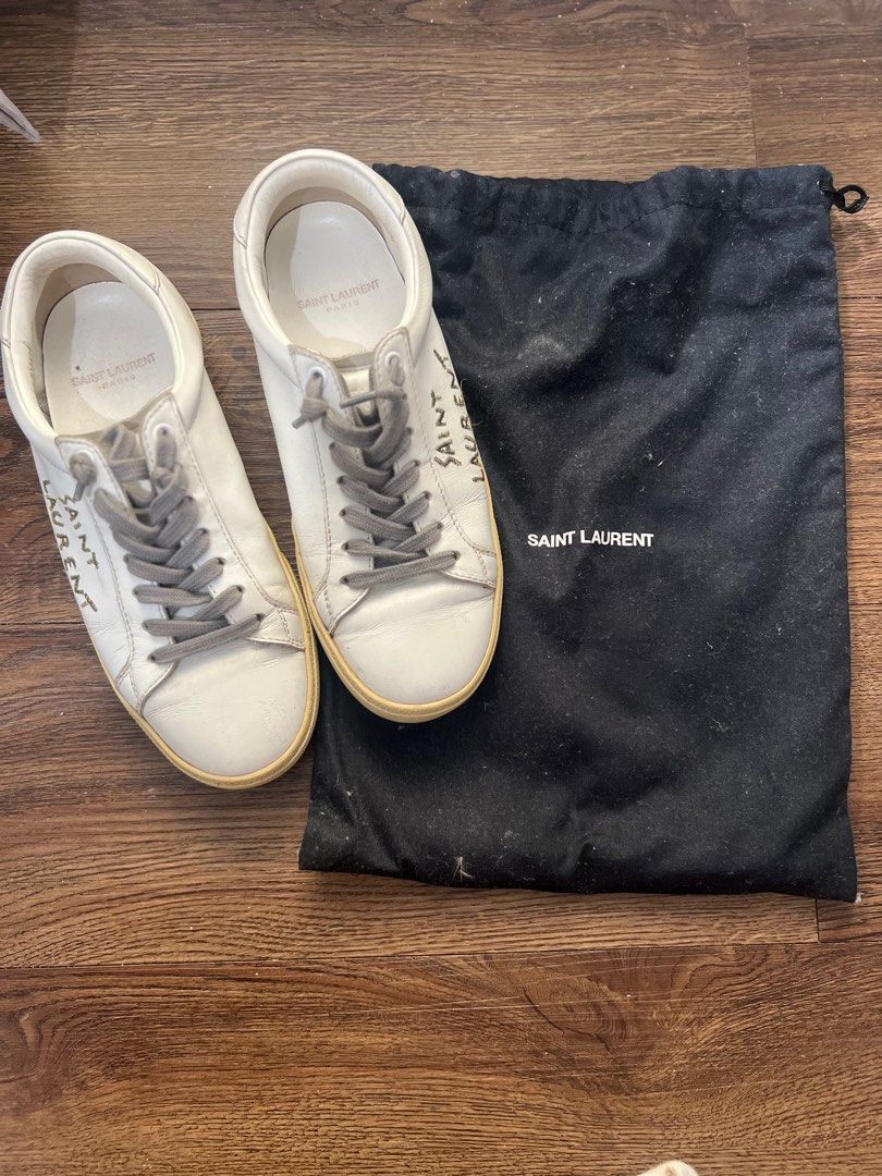 Original YSL (Category: Sneakers) located in Mandaluyong City. Submitted by miss_declutter321 (Listing ID 1329725341, Image 1). Description: 11k only Fit to 6-7 This is original but I don’t have authenticity card or receipt anymore. What you see is what you get. .