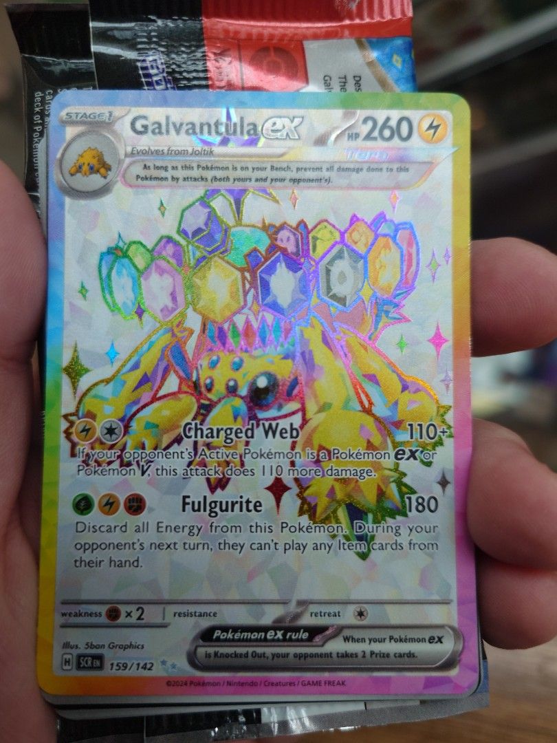 159 142 pokemon card During your opponents next turn Pokemon TCG Stellar Crown Galvantula
