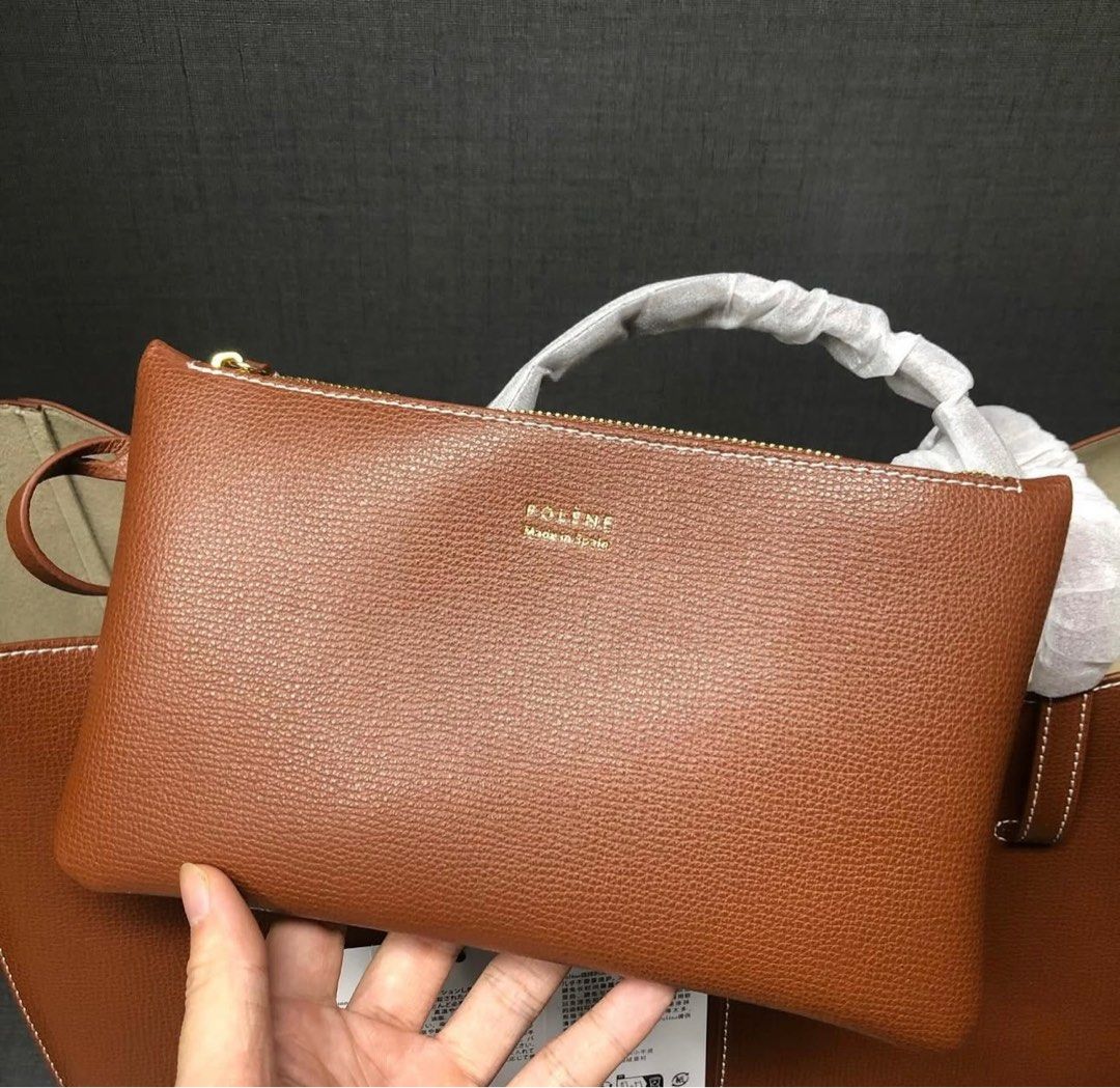 Polene Cyme Bag Mini Regular (Category: Luxury Bags & Wallets) located in Quezon City. Submitted by t.clo__ (Listing ID 1329793825, Image 3). Description: Black, Camel, Cognac, taupe Pre-order Comes with dust bag only.