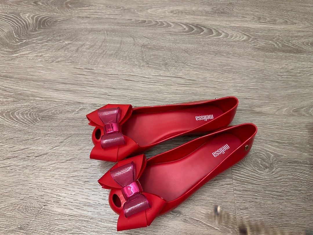 Red Melissa ultragirl shoes Size US6 Men s Fashion Footwear Dress Shoes on Carousell