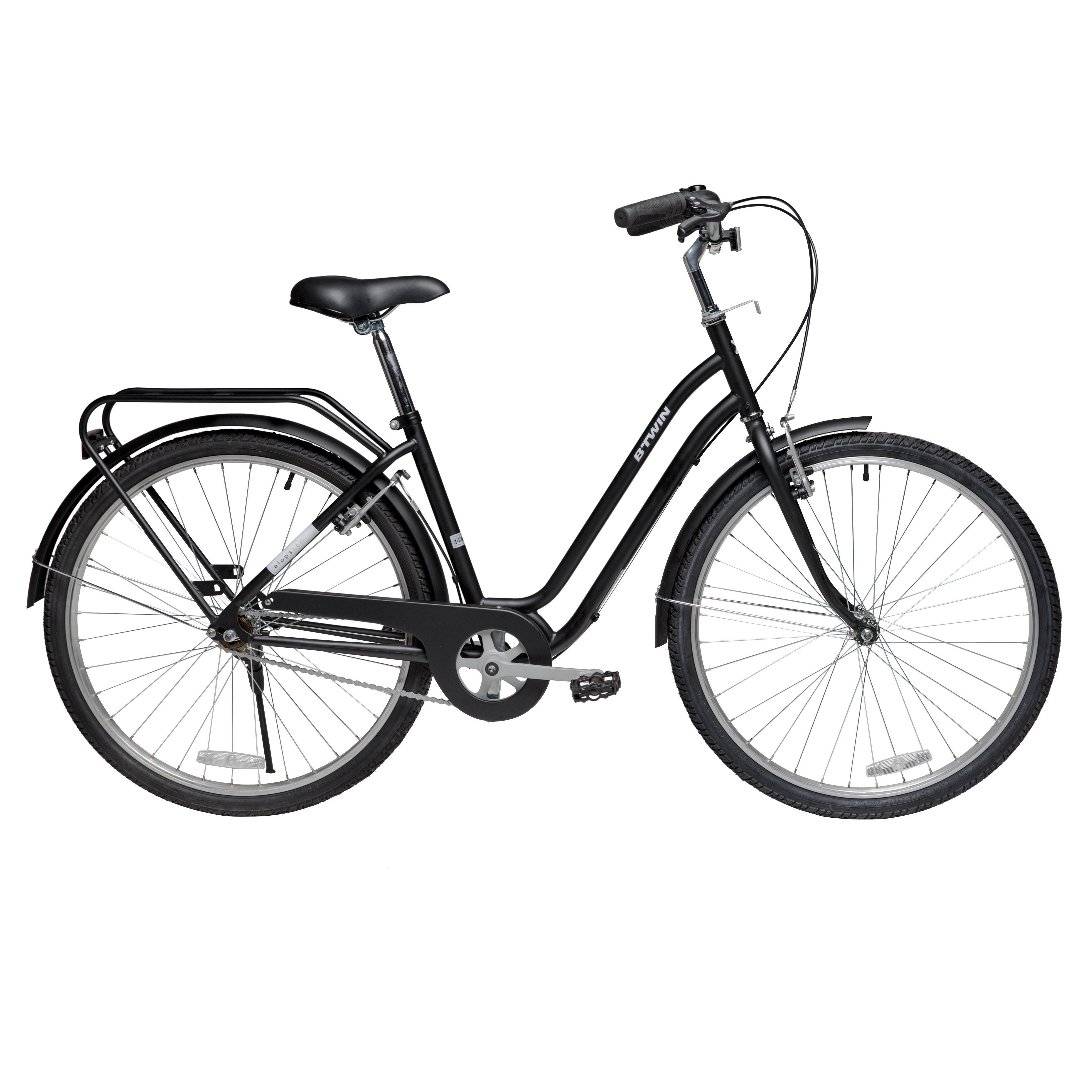 Refurbished Like New Elops 100 Low Frame City Bike Black SMALL Sports Equipment Bicycles Parts Bicycles on Carousell