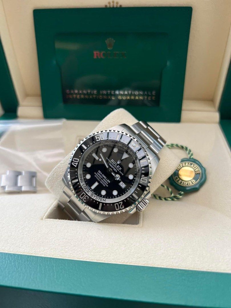 Rolex deepsea (Category: Luxury Watches) located in Cabanatuan. Submitted by albertgonzales27 (Listing ID 1329771452, Image 2). Description: 2022 ROLEX DEEPSEA 44mm Sea-dweller Oystersteel Complete set Reference : 126660 Year: 2022 Case size: 44mm Condition: 9.8/10 fresh Movement: automatic 745,000 php only negotiable for interested client. Open for authentication Marilao bulacan / Quezon City meet up..