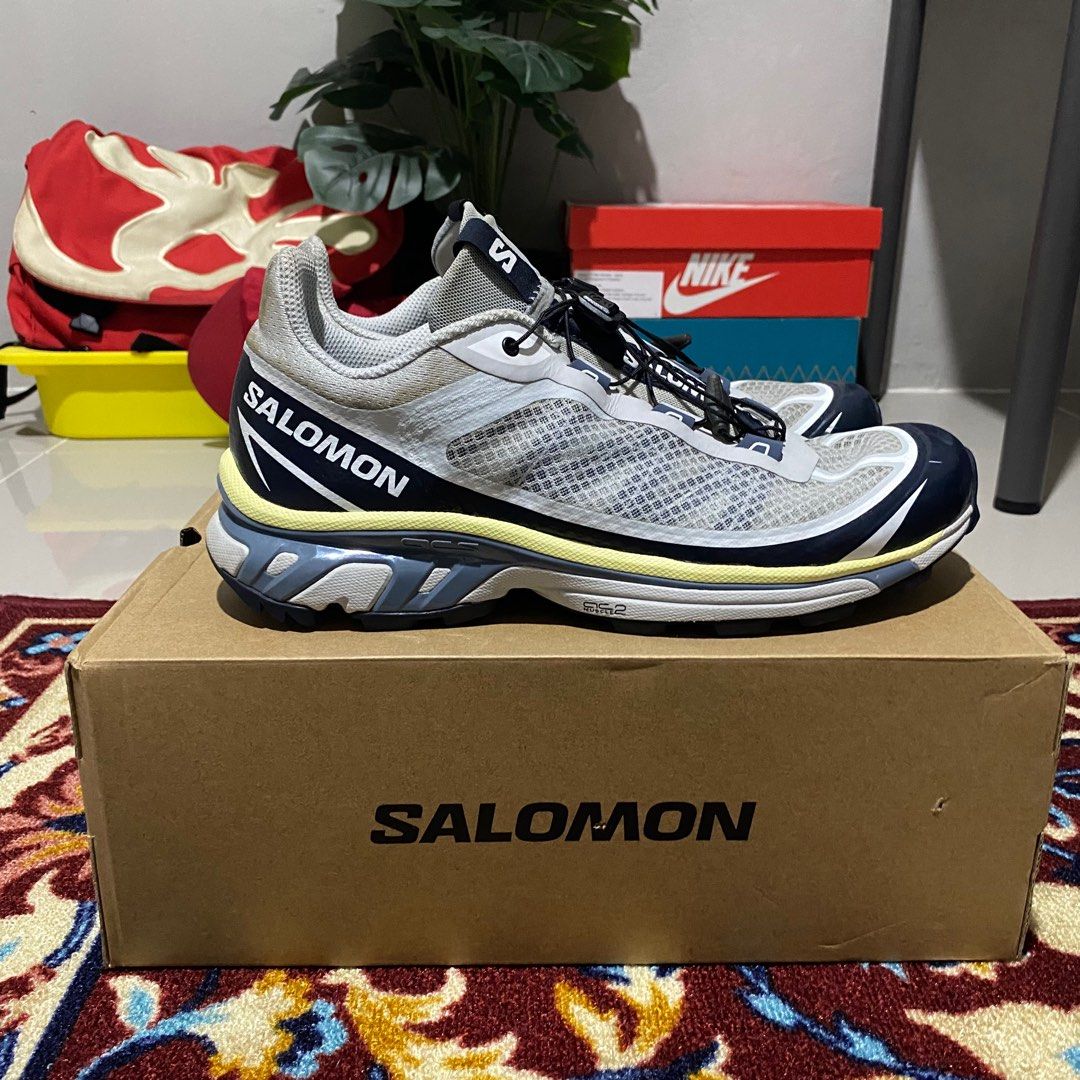 salomon xt6 white blue