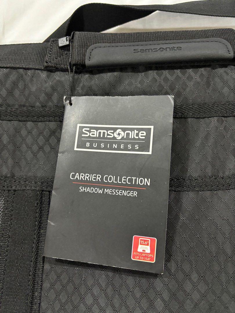 Samsonite Business Carrier Messenger Bag (Category: Sling Bags) located in Marikina City. Submitted by green.archer (Listing ID 1329738752, Image 2). Description: SALE! Samsonite Business Carrier Messenger Bag - Color: Black - Lightweight - Fits laptops upto 15.6” - Adjustable shoulder strap - Side water bottle pocket - Brand new - Bought in California, USA SALE Price: 4,500! Call/Text if interested: 09209068636.