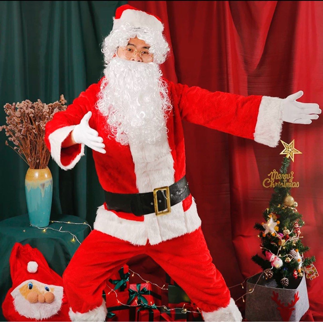 Santa Claus Costume Men s Fashion Coats Jackets and Outerwear on Carousell