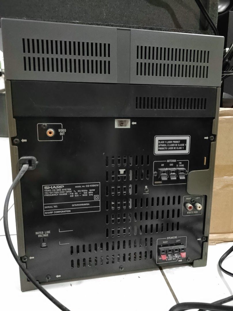 Sharp Hifi system power on but no sound, Audio, Portable Music Players ...