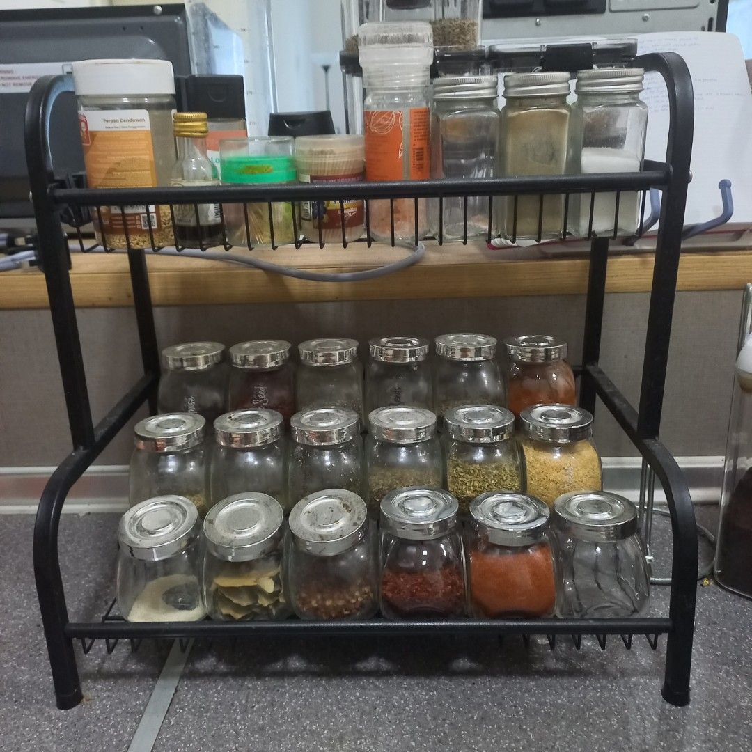 Spice rack Ikea rajtan spice jars