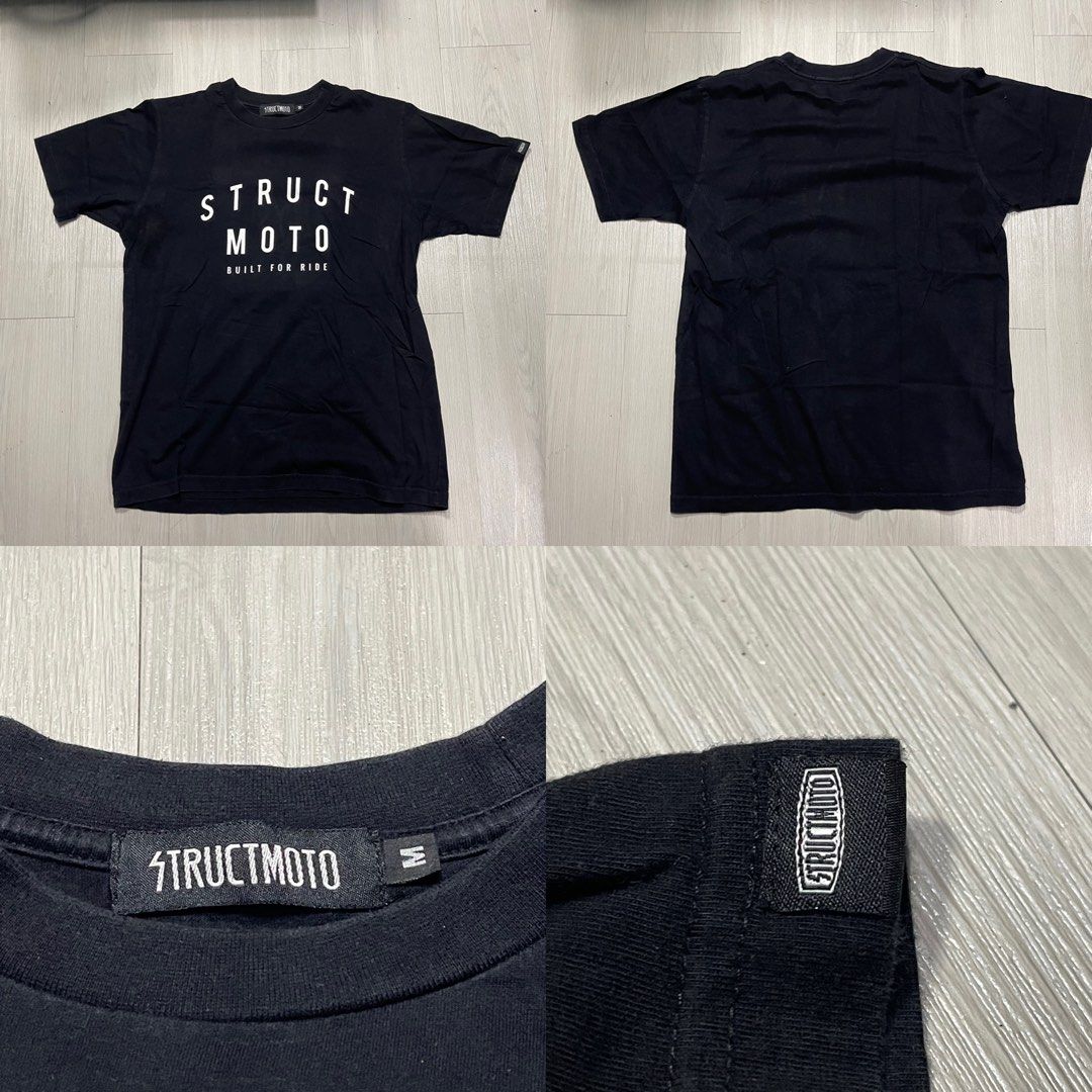 Struct Moto T Shirt (Category: Tshirts & Polo Shirts ) located in Quezon City. Submitted by decluttering.rightnow (Listing ID 1329730094, Image 1). Description: PLEASE READ EVERYTHING FIRST Struct Moto Used No issue Medium Width: 19.5” Length: 26” PHP 400 Discount on bulk purchase please check my other listings 😊 Location: Scout Area Quezon City (Timog Tomas Morato) Shipping c/o buyer via lalamove within Metro Manila and J&T for other areas outs