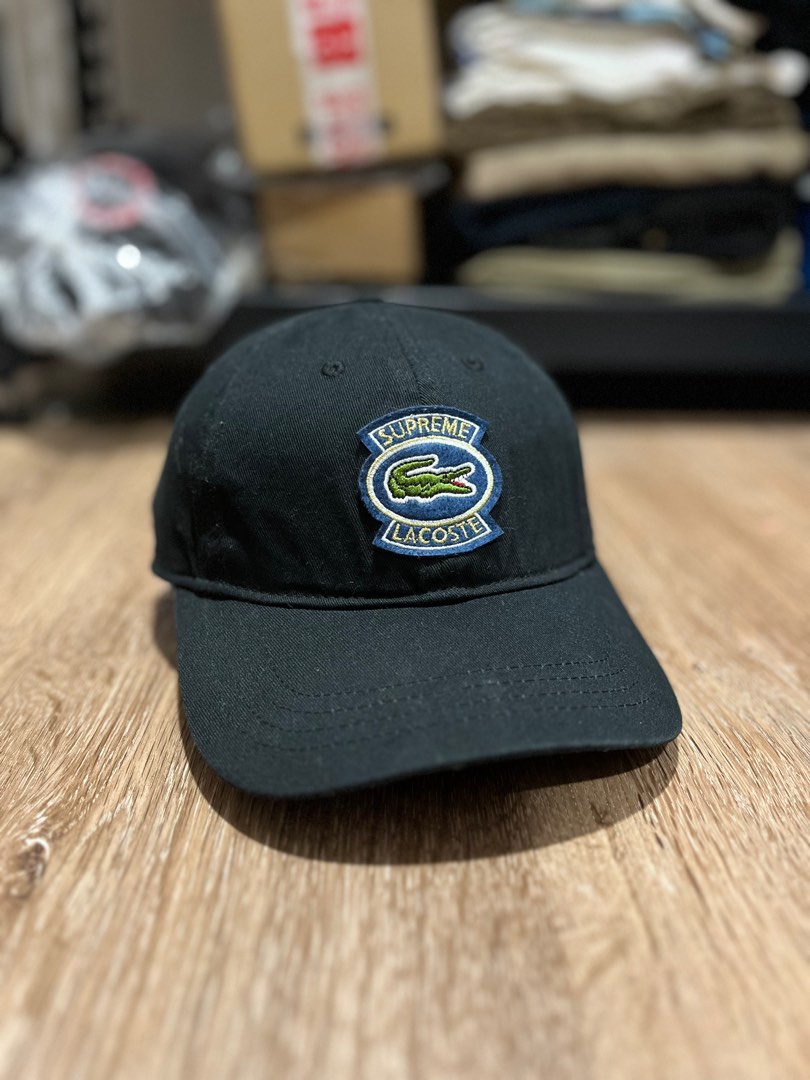 キャップ 【稀少】Supreme LACOSTE Twill 6-Panel Cap