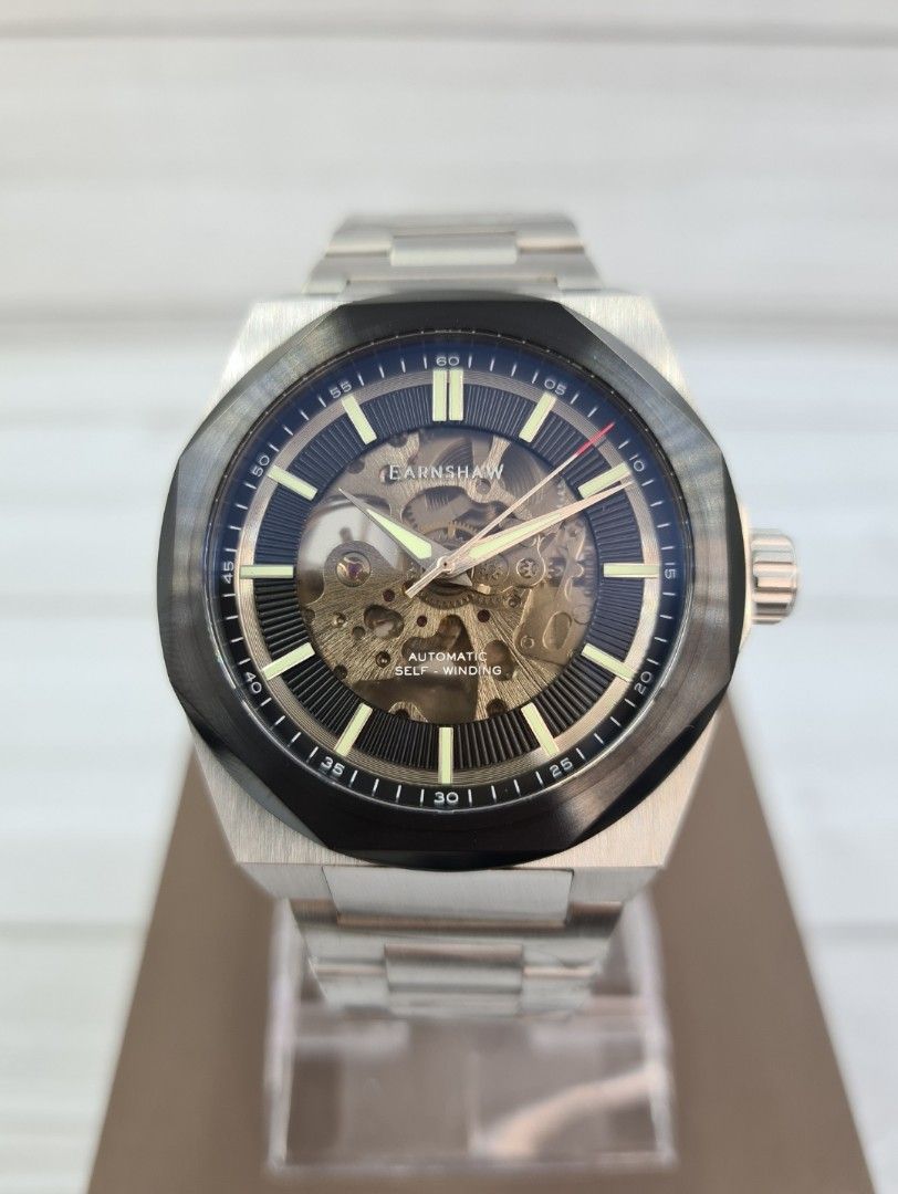 THOMAS EARNSHAW MEN'S AUTOMATIC BRAND NEW (Category: Luxury Watches) located in Angeles City. Submitted by dapperguy (Listing ID 1329699949, Image 2). Description: THOMAS EARNSHAW MEN'S WATCH BRAND NEW DRESS WATCH 😍SALE PRICE: P8,300 ⌚ORIGINAL PRICE: P28,000 💯 ORIGINAL and AUTHENTIC 👌 1 Year Warranty MINERAL CRYSTAL GLASS AUTOMATIC MOVEMENT CASE SIZE: 44 mm CASE THICKNESS: 12 mm 50 Meters Water Resistant BUTTERY CLASP Please direct message us 