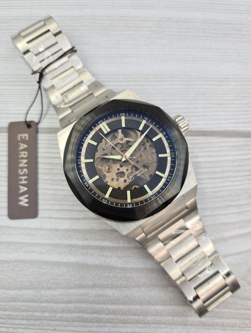 THOMAS EARNSHAW MEN'S AUTOMATIC BRAND NEW (Category: Luxury Watches) located in Angeles City. Submitted by dapperguy (Listing ID 1329699949, Image 1). Description: THOMAS EARNSHAW MEN'S WATCH BRAND NEW DRESS WATCH 😍SALE PRICE: P8,300 ⌚ORIGINAL PRICE: P28,000 💯 ORIGINAL and AUTHENTIC 👌 1 Year Warranty MINERAL CRYSTAL GLASS AUTOMATIC MOVEMENT CASE SIZE: 44 mm CASE THICKNESS: 12 mm 50 Meters Water Resistant BUTTERY CLASP Please direct message us 
