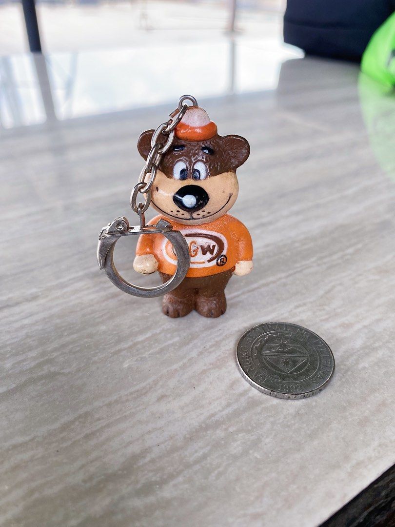 Rooty Keychains (Vintage) A&W Restaurant - The Great Root Bear “Rooty” Mascot ...