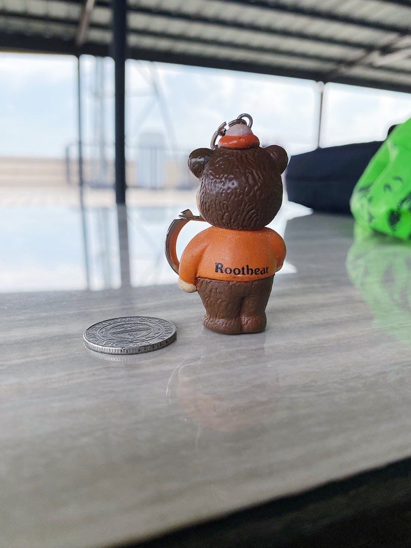 Rooty Keychains (Vintage) A&W Restaurant - The Great Root Bear “Rooty” Mascot ...