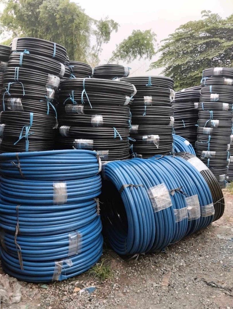 Water lines. Hdpe pipes and fittings. Agricultural irrigation. Telecom ...