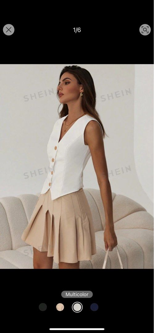Khaki skirt suit store